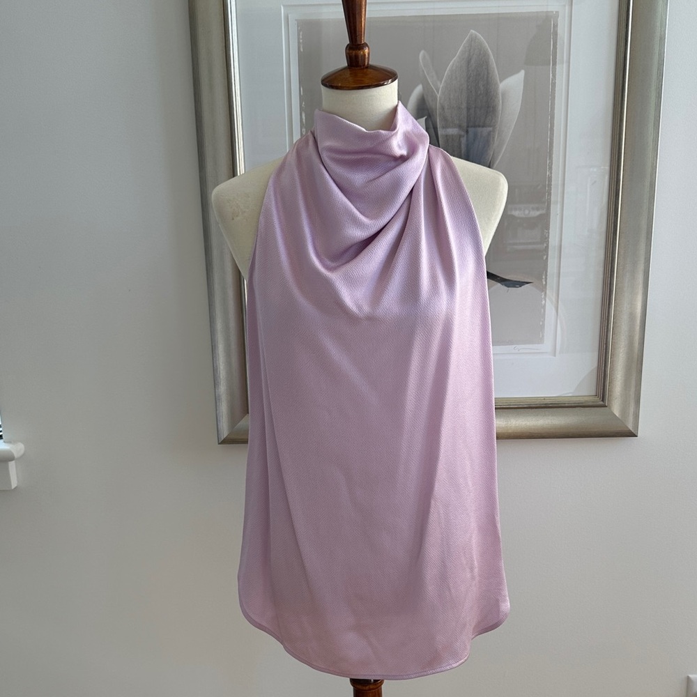 ALC Sleeveless Cowlneck Top in Lilac Size 8